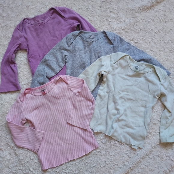 Carter's Other - Bundle (4) Carter's Long Sleeve Fall Winter Tops 18mo Cool Weather Base Layering